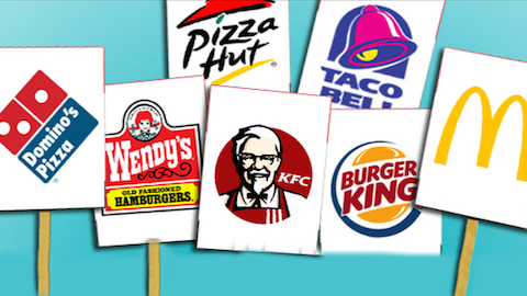 contoh merk fast food
